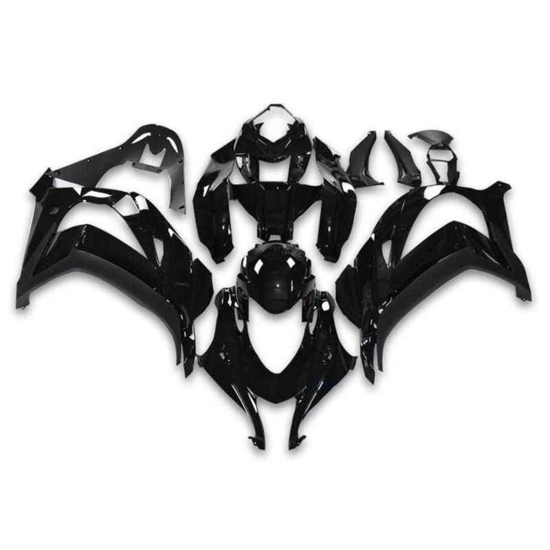 Fairings for Kawasaki Ninja ZX10R (2016-2020) Black No Tank No Seat Cowl No Bolt Kit