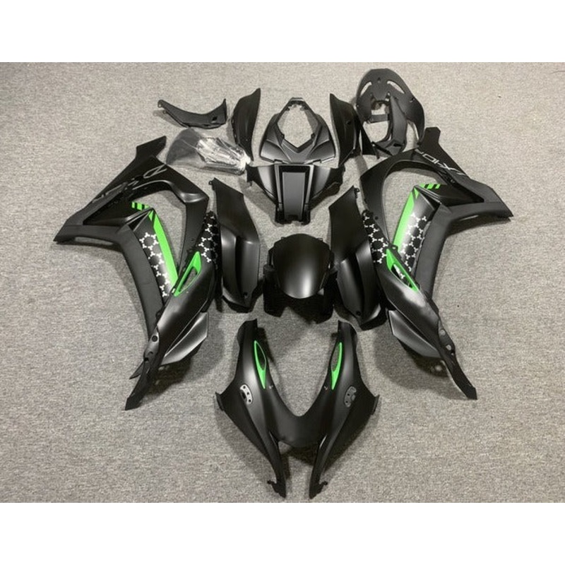 Fairings for Kawasaki Ninja ZX10R (2016-2020) Matte Black, Green, Gray No Tank No Seat Cowl No Bolt Kit