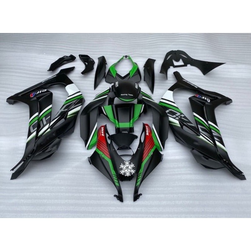 Fairings for Kawasaki Ninja ZX10R (2016-2020) Matte Black, Green, White, Red No Tank No Seat Cowl No Bolt Kit
