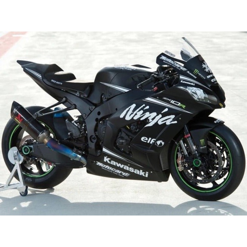 Fairings for Kawasaki Ninja ZX10R (2016-2020) Matte Black, White, Elf No Tank No Seat Cowl No Bolt Kit