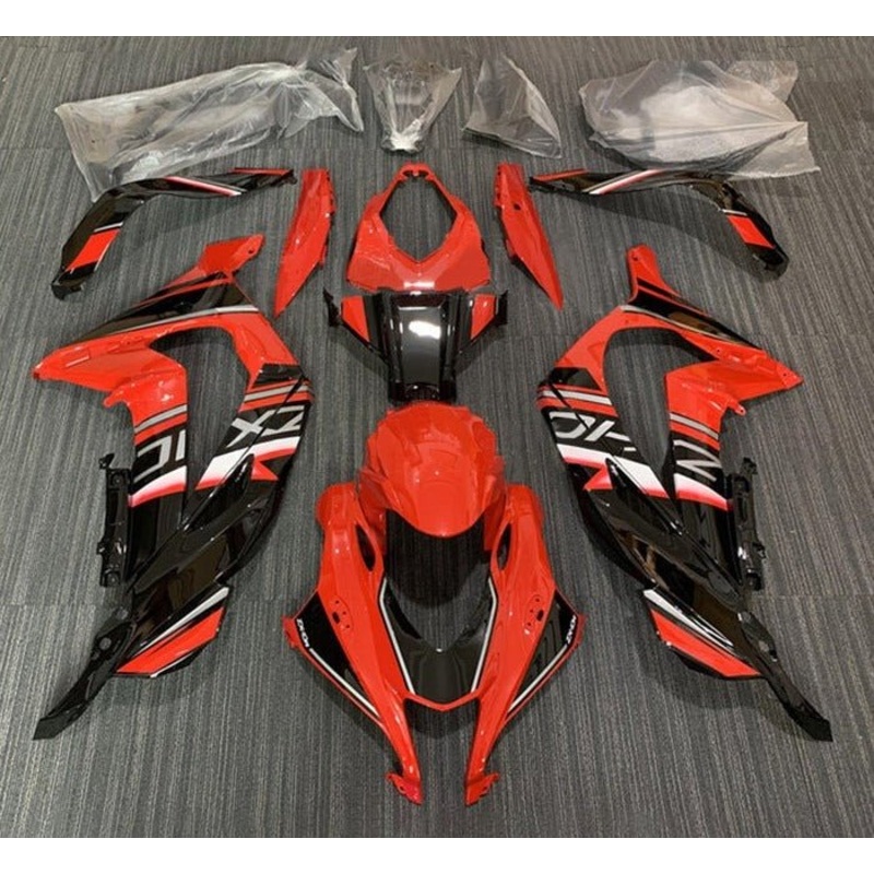Fairings for Kawasaki Ninja ZX10R (2016-2020) Red, Black, White, Gray No Tank No Seat Cowl No Bolt Kit