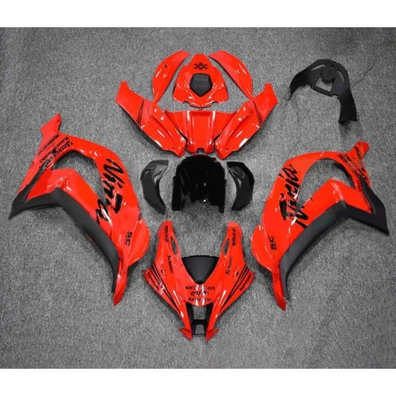 Fairings for Kawasaki Ninja ZX10R (2016-2020) Red No Tank No Seat Cowl No Bolt Kit