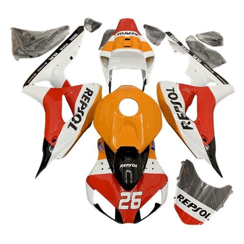 Honda CBR1000RR (2006-2007) Red, White, Repsol #26 Fairings No Seat Cowl No Bolt Kit No Tank