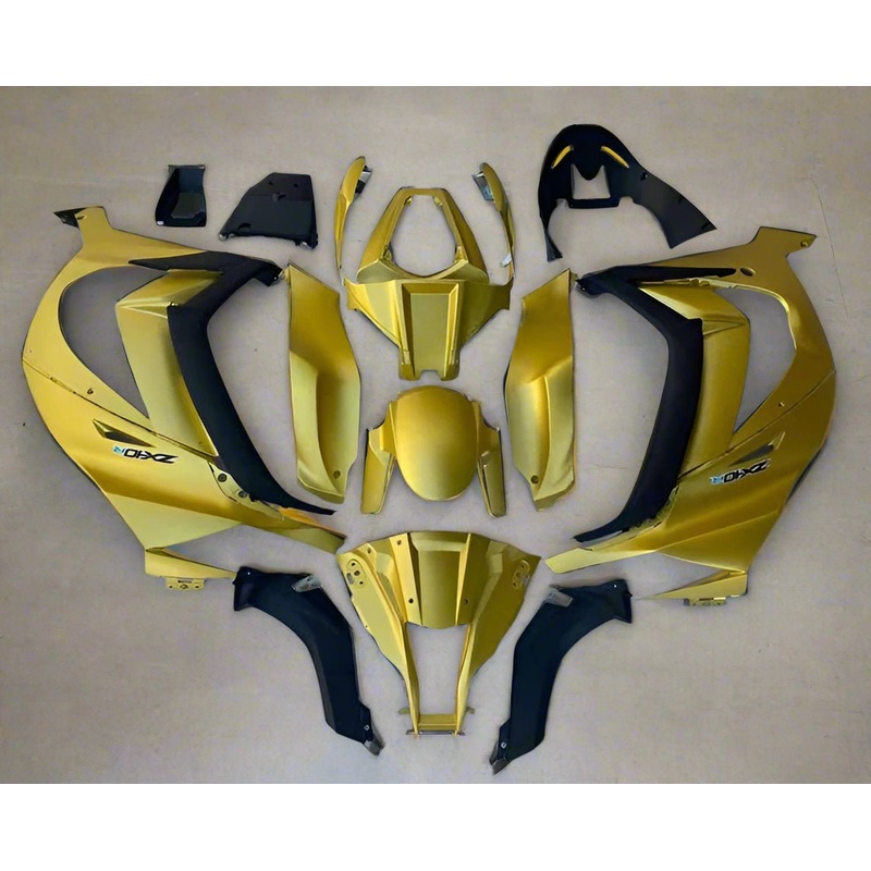 Kawasaki ZX10R (2011-2015) Matte Gold Fairings No Seat Cowl No Bolt Kit No Tank