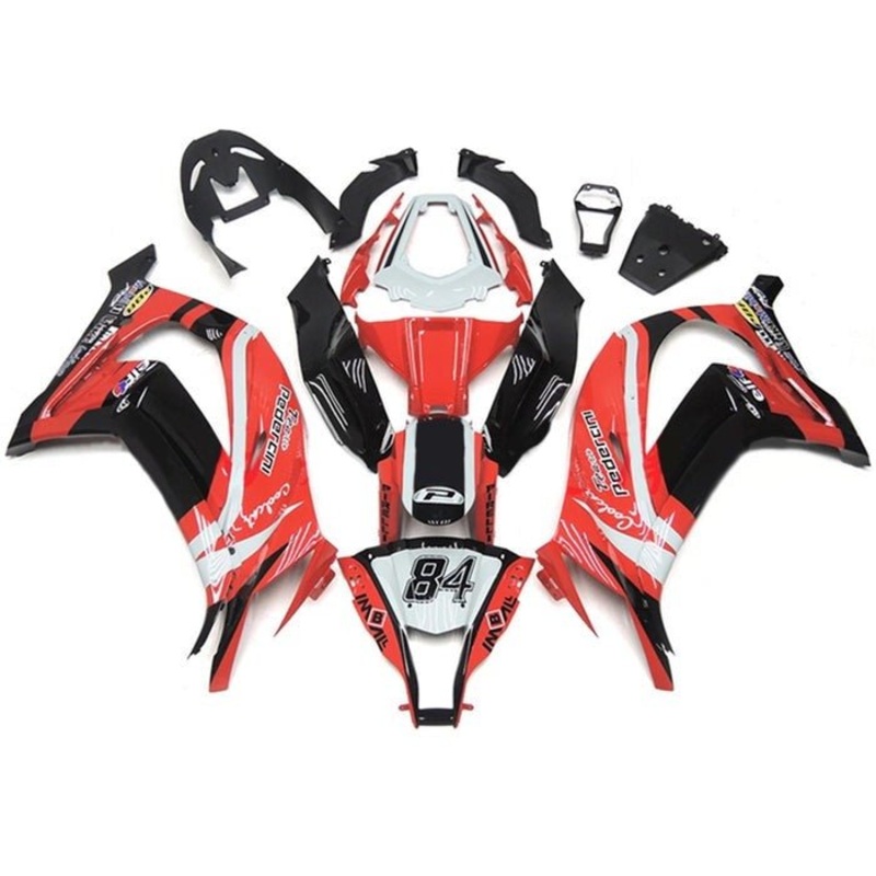Kawasaki ZX10R (2011-2015) Red, Black, White #84 Fairings No Seat Cowl No Bolt Kit No Tank