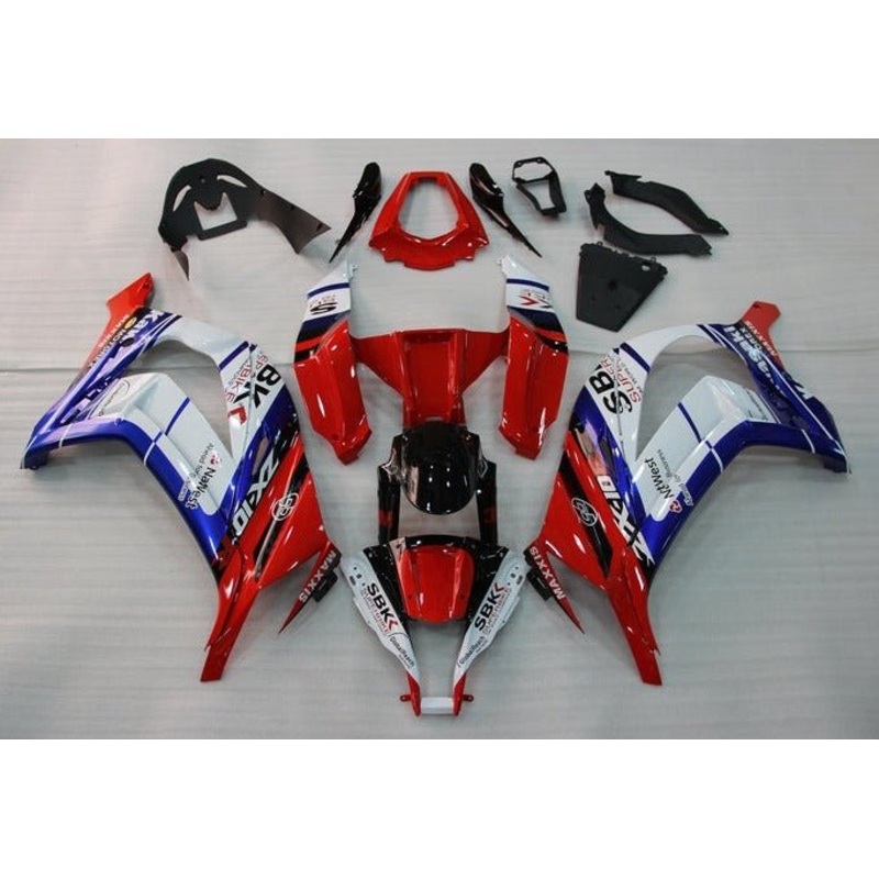 Kawasaki ZX10R (2011-2015) Red, Blue, White, Black Fairings No Seat Cowl No Bolt Kit No Tank