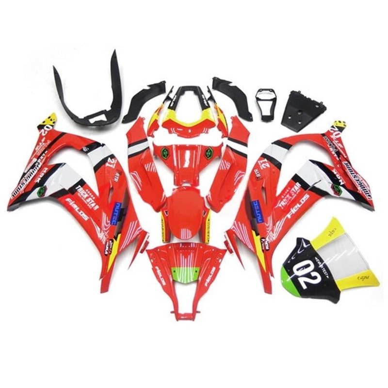 Kawasaki ZX10R (2011-2015) Red, Yellow Fairings No Seat Cowl No Bolt Kit No Tank