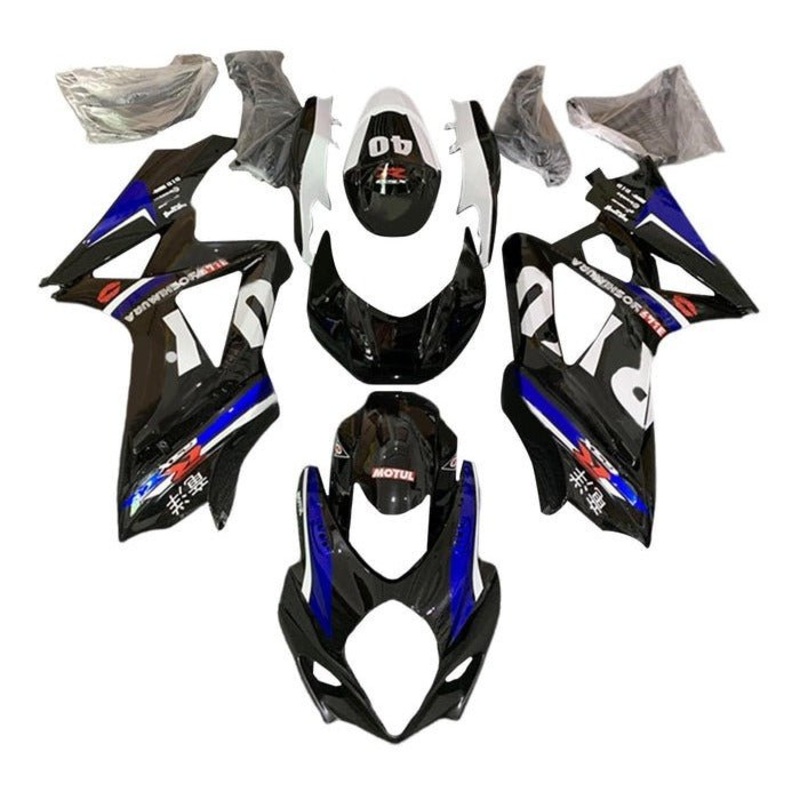 Suzuki GSXR1000 (2005-2006) Black, Blue, White, Yoshimura Fairings No Seat Cowl No Bolt Kit No Tank