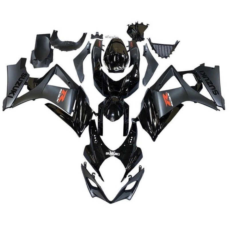 Suzuki GSXR1000 (2005-2006) Black, Matte Black, White, Red Fairings No Seat Cowl No Bolt Kit No Tank