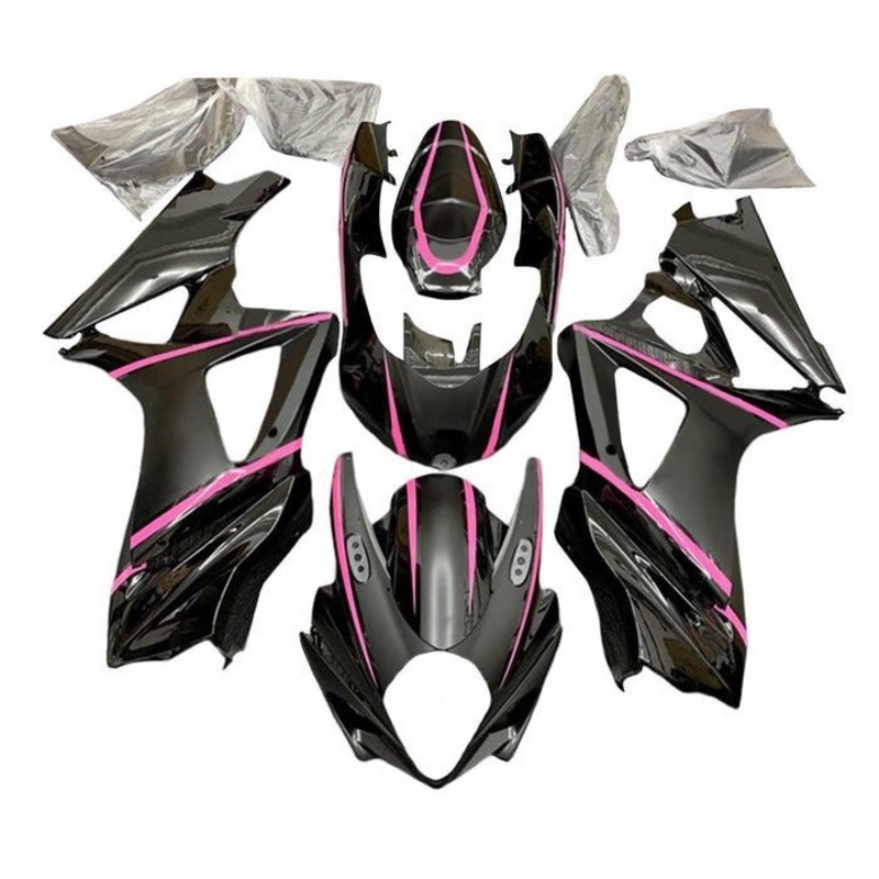 Suzuki GSXR1000 (2005-2006) Black, Pink, Matte Black Fairings No Seat Cowl No Bolt Kit No Tank