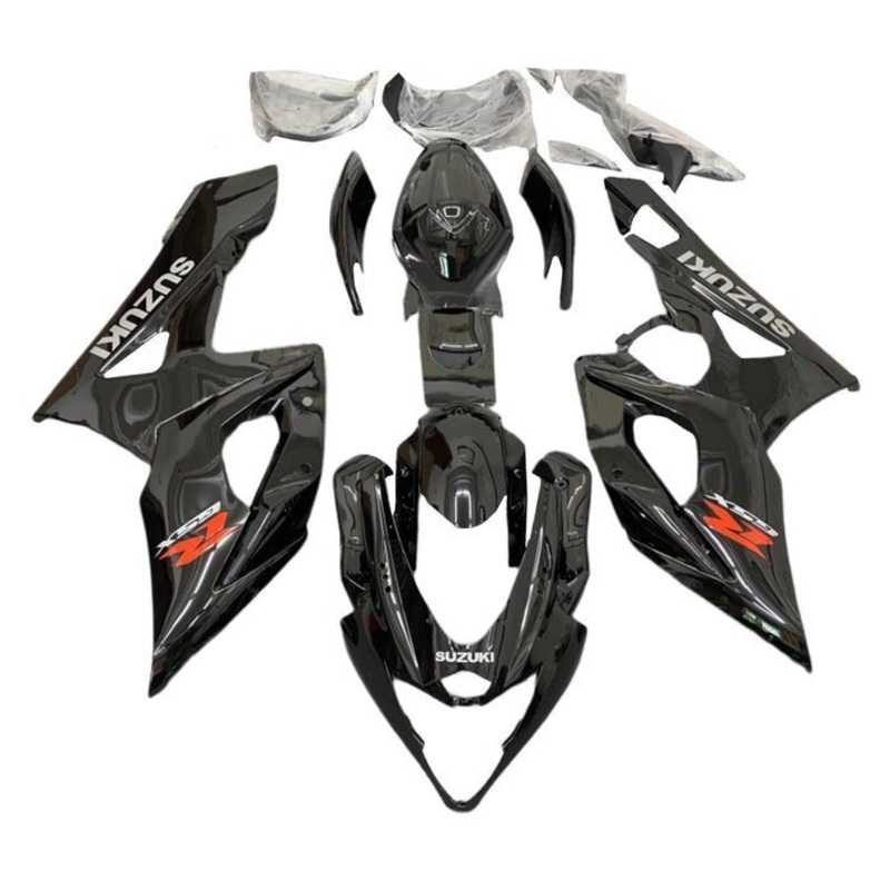 Suzuki GSXR1000 (2005-2006) Black, Red, Gray Fairings No Seat Cowl No Bolt Kit No Tank