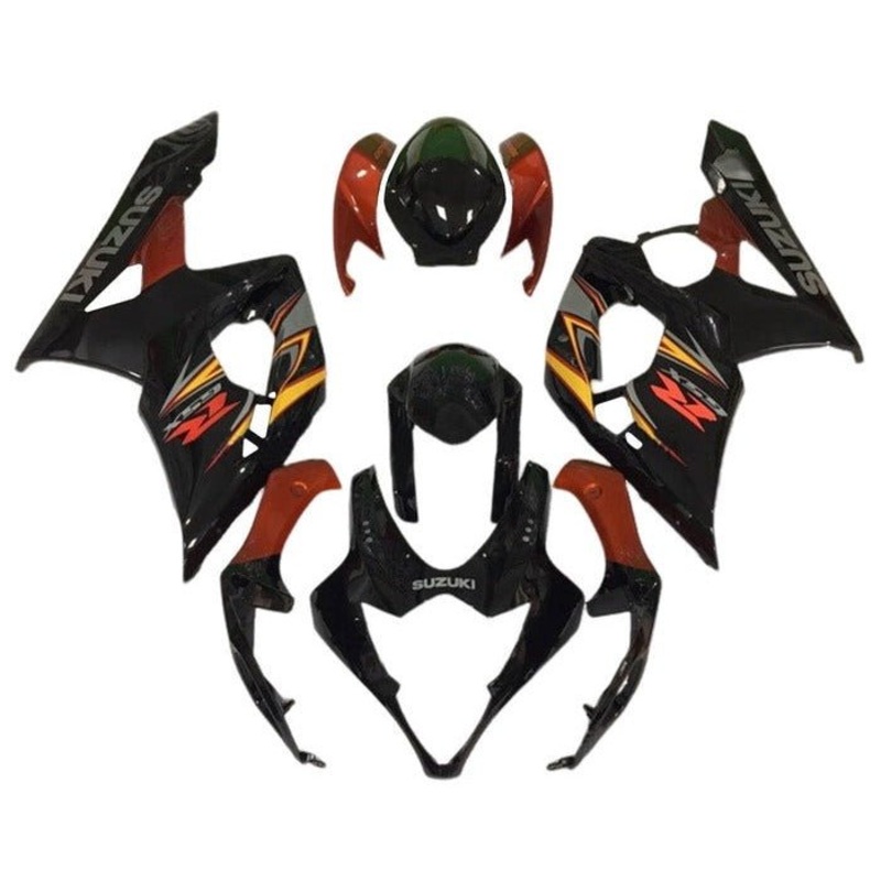Suzuki GSXR1000 (2005-2006) Black, Red, Yellow, Gray Fairings No Seat Cowl No Bolt Kit No Tank