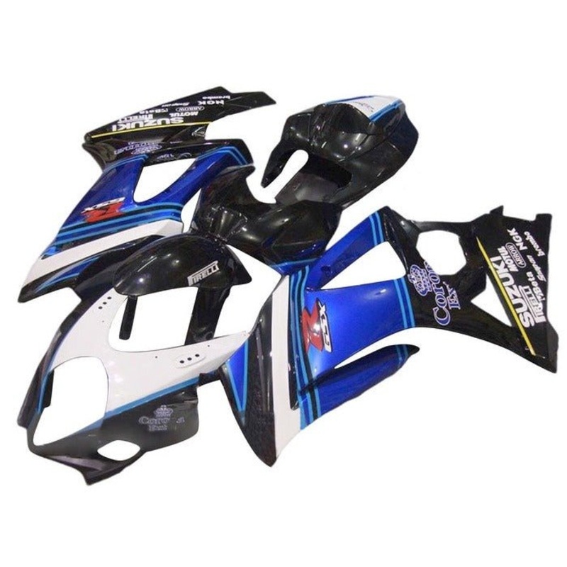 Suzuki GSXR1000 (2005-2006) Black, White, Blue Corona Fairings No Seat Cowl No Bolt Kit No Tank