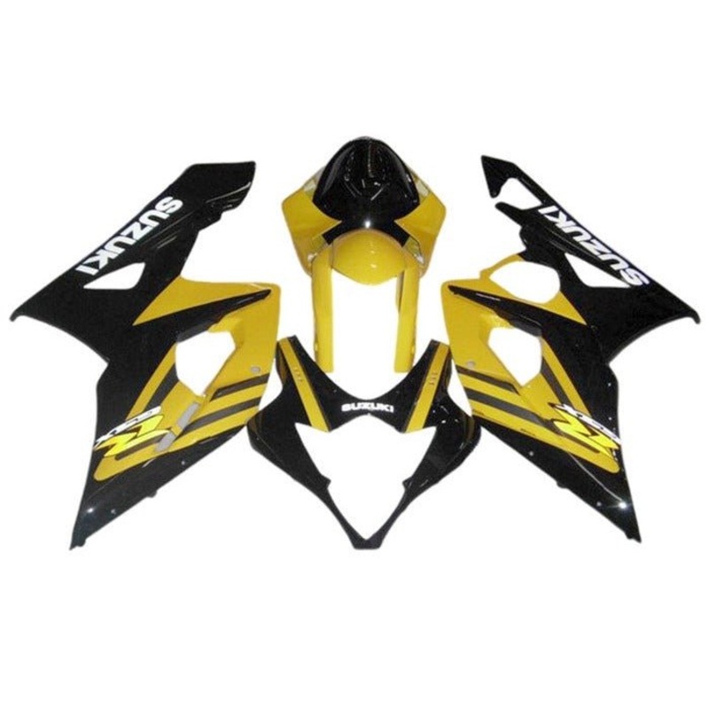 Suzuki GSXR1000 (2005-2006) Black, Yellow Fairings No Seat Cowl No Bolt Kit No Tank