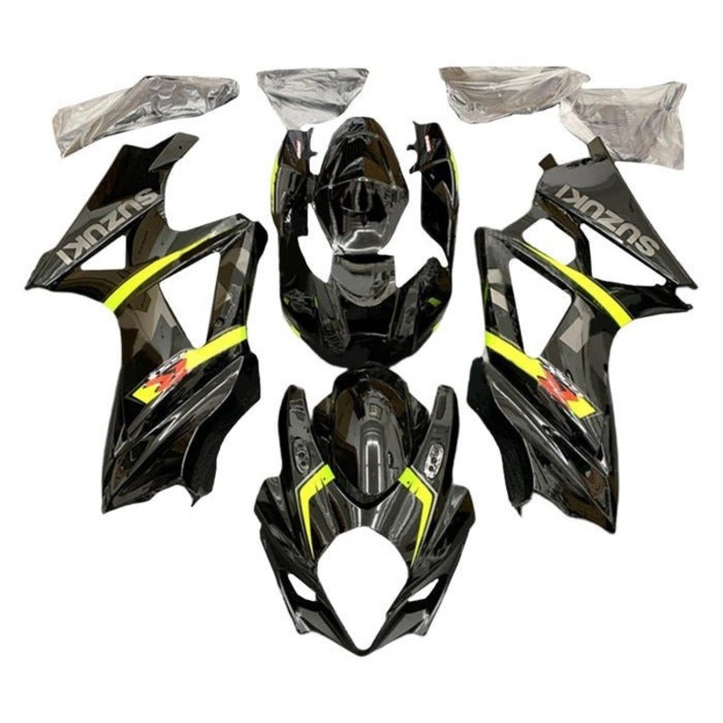 Suzuki GSXR1000 (2005-2006) Black, Yellow, Gray Fairings No Seat Cowl No Bolt Kit No Tank