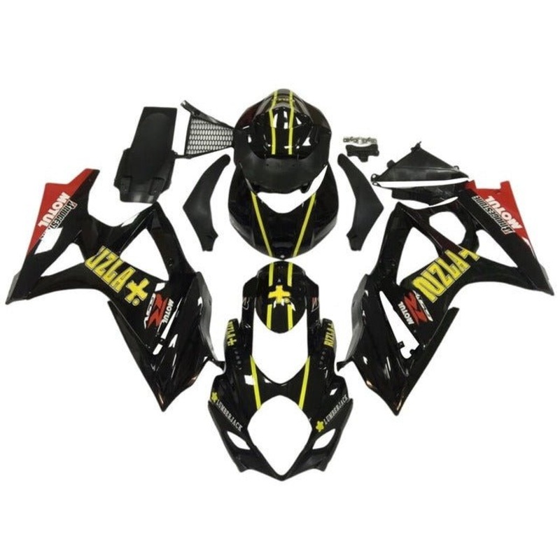 Suzuki GSXR1000 (2005-2006) Black, Yellow, Rizla Fairings No Seat Cowl No Bolt Kit No Tank