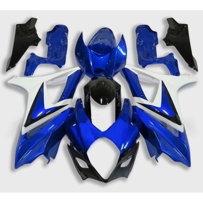 Suzuki GSXR1000 (2005-2006) Blue, Black, White Fairings No Seat Cowl No Bolt Kit No Tank