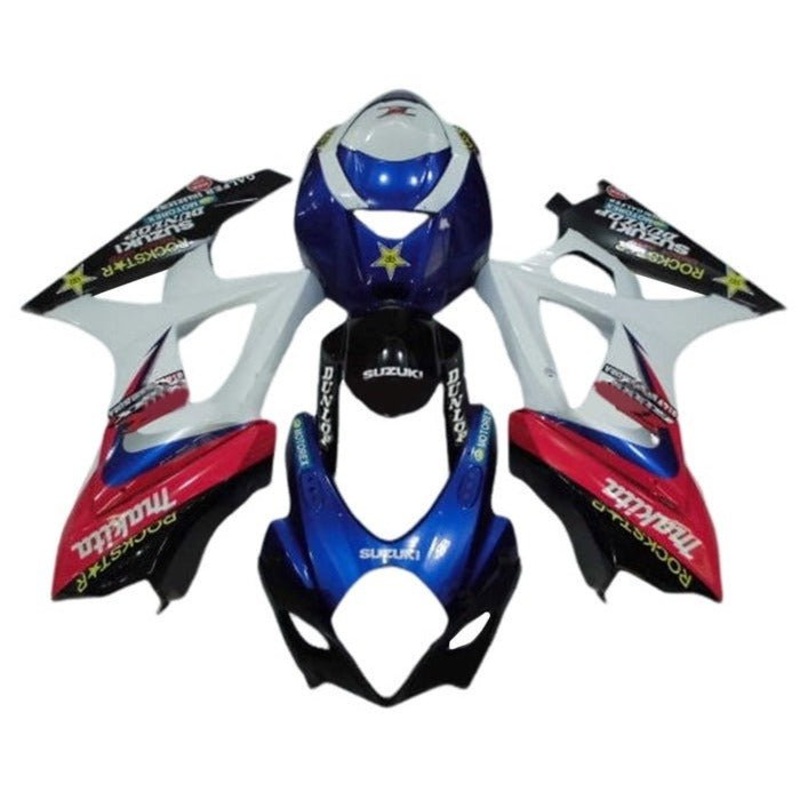 Suzuki GSXR1000 (2005-2006) Blue, Red, White Makita Fairings No Seat Cowl No Bolt Kit No Tank