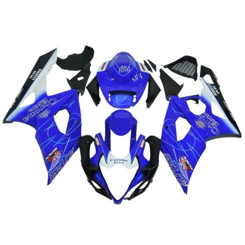 Suzuki GSXR1000 (2005-2006) Blue Tribal Fairings No Seat Cowl No Bolt Kit No Tank