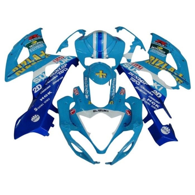 Suzuki GSXR1000 (2005-2006) Blue, White Stripe, Rizla Fairings No Seat Cowl No Bolt Kit No Tank