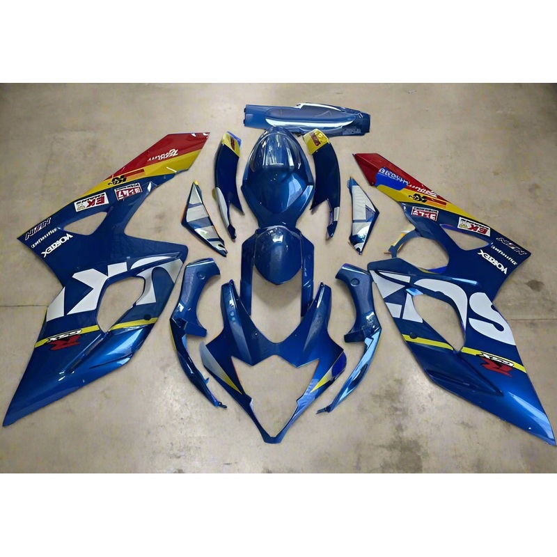 Suzuki GSXR1000 (2005-2006) Blue, White, Yellow, Red Fairings No Seat Cowl No Bolt Kit No Tank