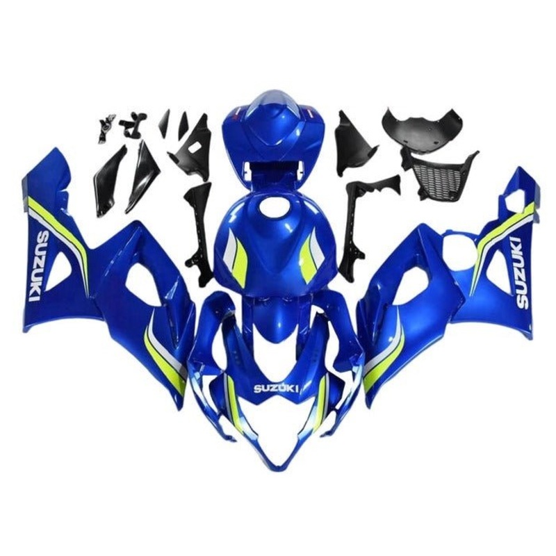 Suzuki GSXR1000 (2005-2006) Blue, Yellow, White Fairings No Seat Cowl No Bolt Kit No Tank