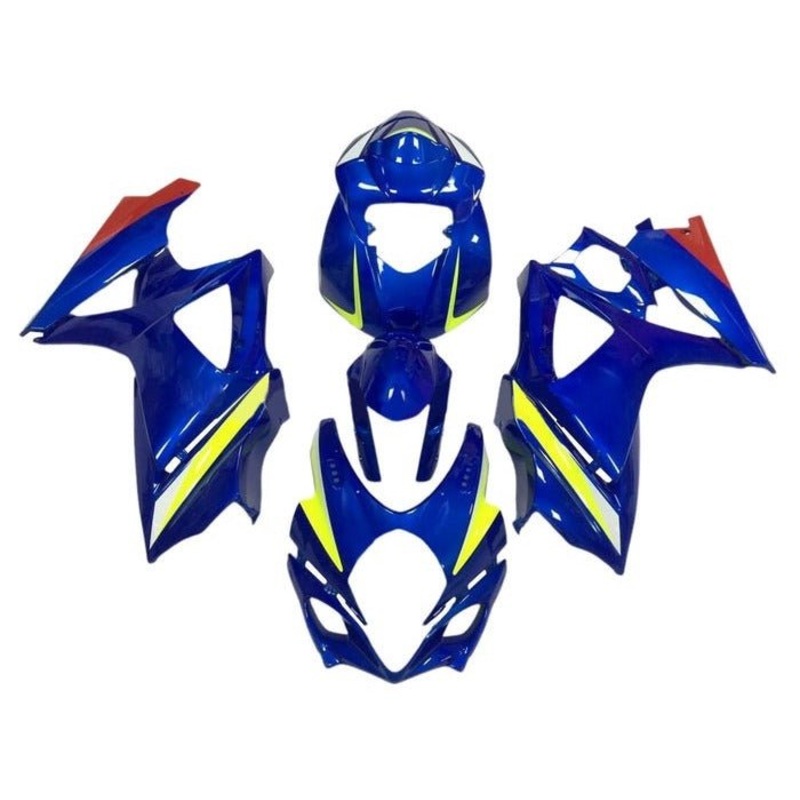 Suzuki GSXR1000 (2005-2006) Blue, Yellow, White, Red Fairings No Seat Cowl No Bolt Kit No Tank
