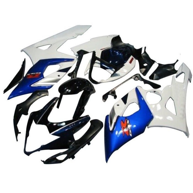 Suzuki GSXR1000 (2005-2006) Dark Blue, White, Blue Fairings No Seat Cowl No Bolt Kit No Tank