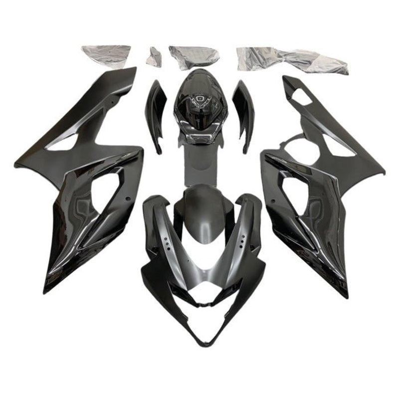 Suzuki GSXR1000 (2005-2006) Gloss Black, Half Matte Black Fairings No Seat Cowl No Bolt Kit No Tank