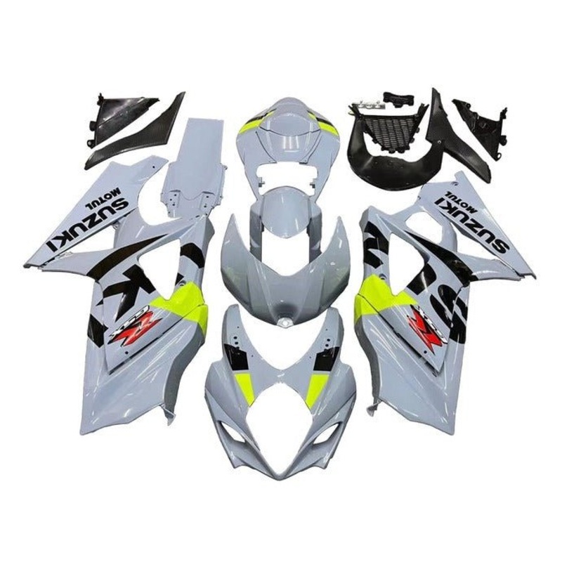 Suzuki GSXR1000 (2005-2006) Gray, Black, Neon Yellow, Red Fairings No Seat Cowl No Bolt Kit No Tank