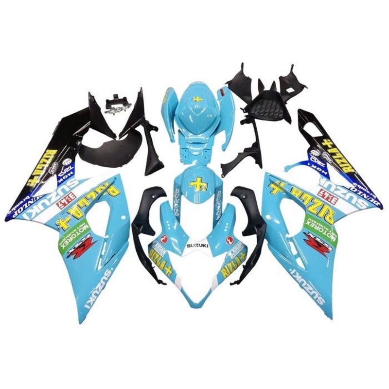 Suzuki GSXR1000 (2005-2006) Light Blue, Rizla Fairings No Seat Cowl No Bolt Kit No Tank