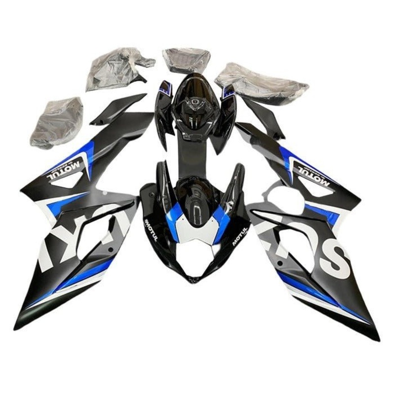 Suzuki GSXR1000 (2005-2006) Matte Black, Blue, White, Black Fairings No Seat Cowl No Bolt Kit No Tank
