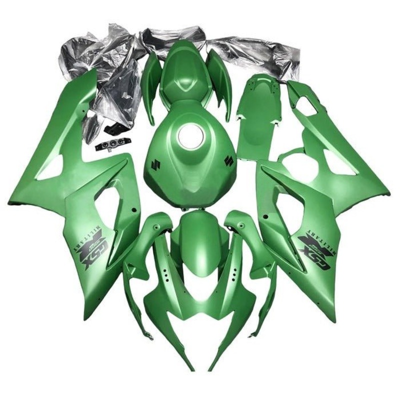 Suzuki GSXR1000 (2005-2006) Matte Green Fairings No Seat Cowl No Bolt Kit No Tank