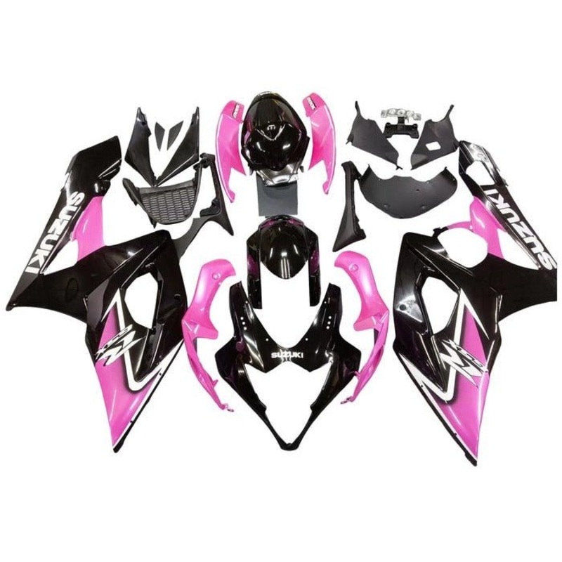 Suzuki GSXR1000 (2005-2006) Pink, Black, White Fairings No Seat Cowl No Bolt Kit No Tank