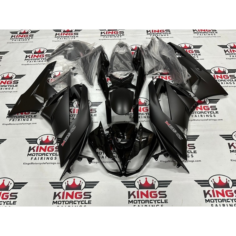 Fairing kit for a Kawasaki Ninja ZX6R 636 (2009-2012) Black, Matte Black, White, Red Clear Windscreen: Free No Seat Cowl No Bolt Kit