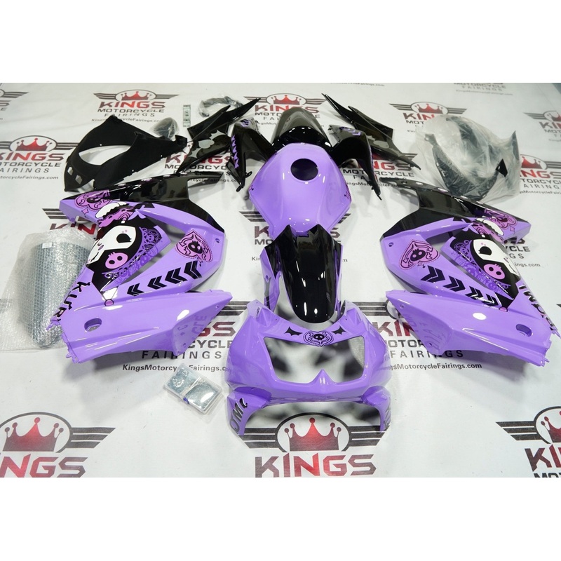 Fairings for Kawasaki Ninja 250R (2008-2013) Purple, Black Kuromi No Seat Cowl No Bolt Kit No Tank