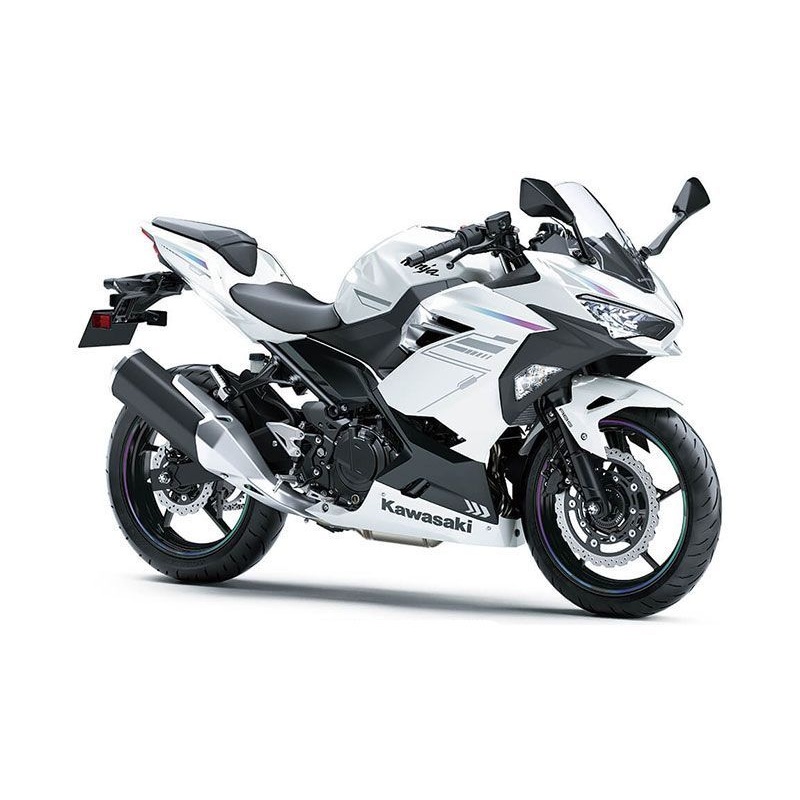 Fairings for Kawasaki Ninja 400 (2018-2023) White Pearl Blizzard No Tank No Seat Cowl No Bolt Kit