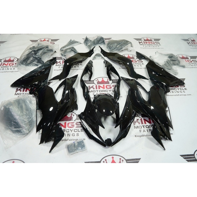 Fairings for Kawasaki Ninja ZX6R 636 (2019-2023) Black Rainbow Glitter No Seat Cowl No Bolt Kit No Tank