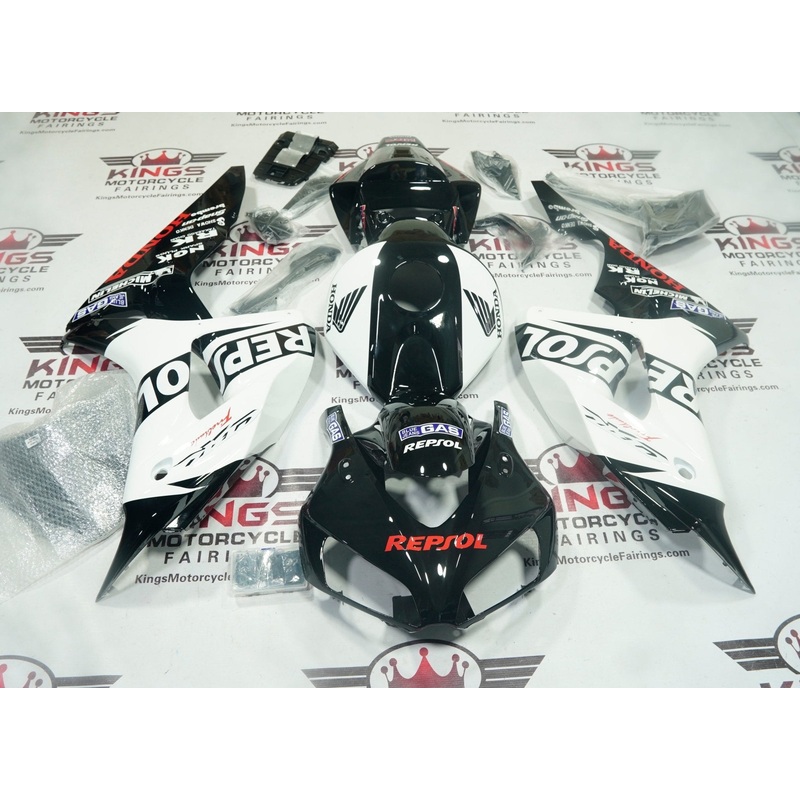 Honda CBR1000RR (2006-2007) White, Black, Red Repsol Fairings No Seat Cowl No Bolt Kit No Tank