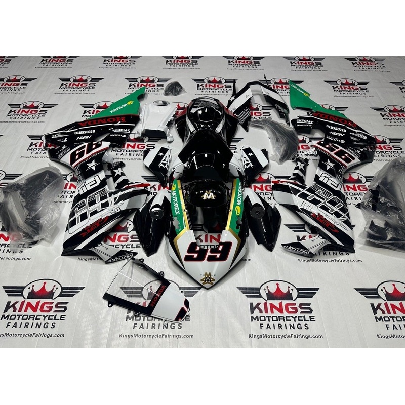 Honda CBR1000RR (2017-2025) Black, White WSBK Fairings No Seat Cowl No Bolt Kit No Tank