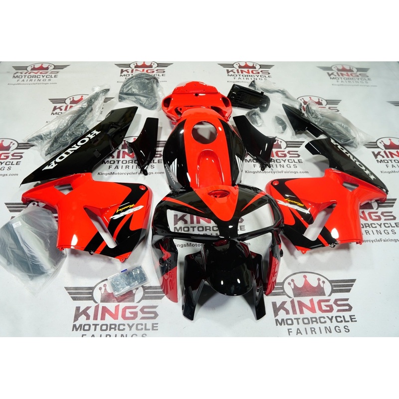 Honda CBR600RR (2005-2006) Red, Black, White Fairings No Seat Cowl No Bolt Kit No Tank