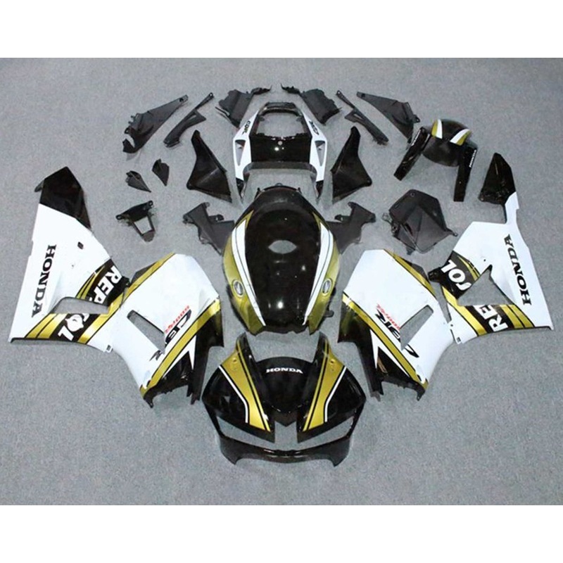 Honda CBR600RR (2024-2025) Black, Gold, White Repsol Fairings No Seat Cowl No Bolt Kit No Tank