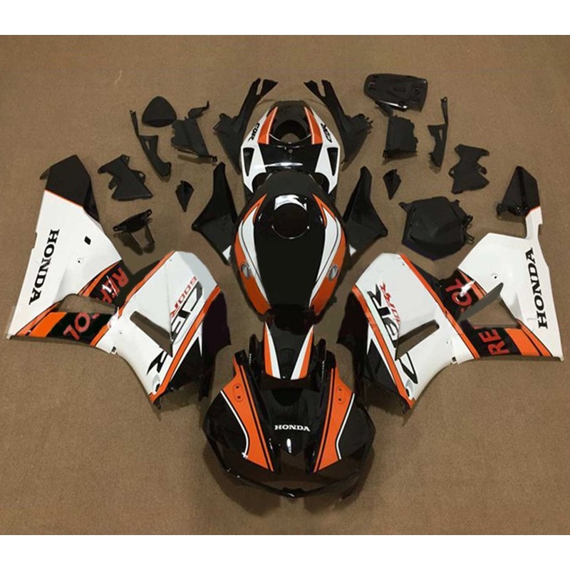 Honda CBR600RR (2024-2025) Black, Orange, White Repsol Fairings No Seat Cowl No Bolt Kit No Tank