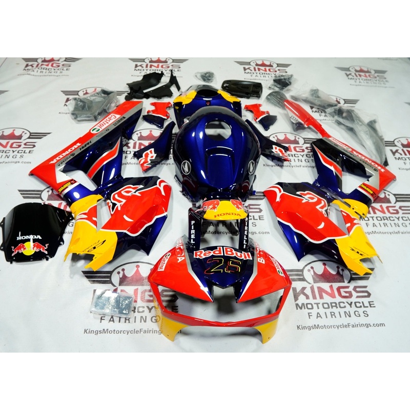 Honda CBR600RR (2024-2025) Blue, Red, Yellow RedBull Fairings No Seat Cowl No Bolt Kit No Tank