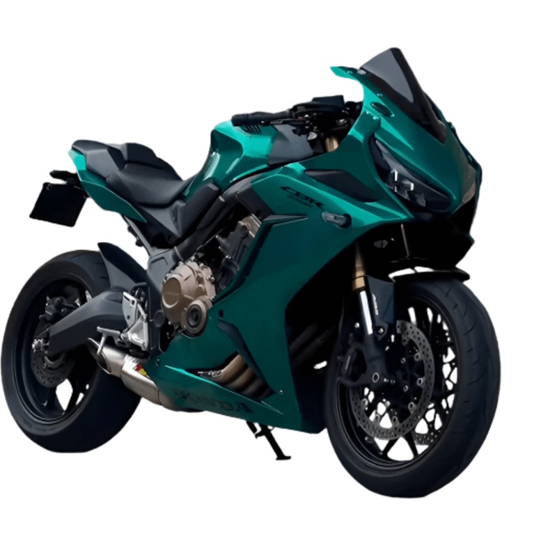 Honda CBR650R Fairings (2021-2023) Dark Green No Tank No Bolt Kit Free Clear Windscreen