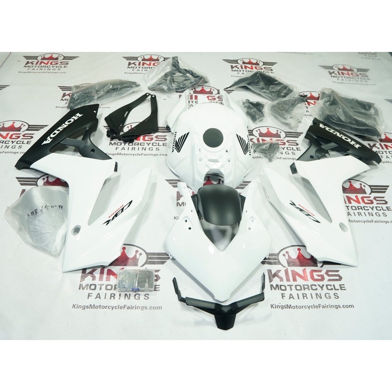Honda CBR650R Fairings (2024-2025) White, Matte Black No Bolt Kit Free Clear Windscreen No Tank