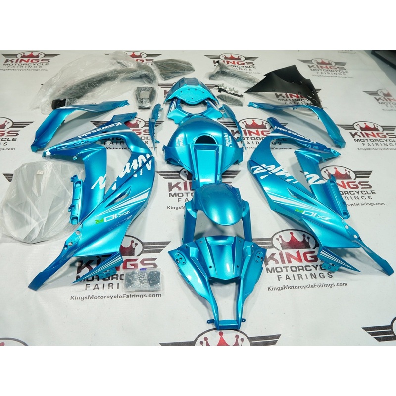 Kawasaki ZX10R (2011-2015) Blue Turquoise Fairings No Seat Cowl No Bolt Kit No Tank