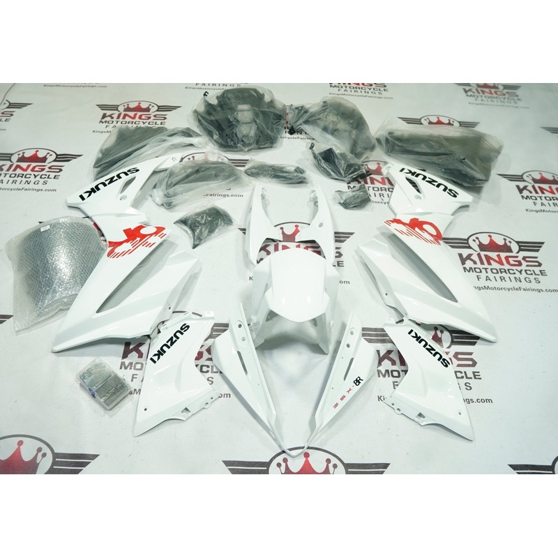 Suzuki GSX-8R Fairings (2024-2025) Gloss White, Black, Red Free Clear Windscreen No Bolt Kit