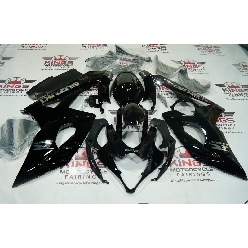 Suzuki GSXR1000 (2005-2006) Black Gloss, Chrome Fairings No Seat Cowl No Bolt Kit No Tank
