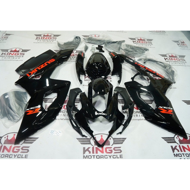 Suzuki GSXR1000 (2005-2006) Black, Red, White Fairings No Seat Cowl No Bolt Kit No Tank
